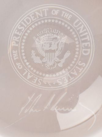 Lot #63 John F. Kennedy White House Gift Paperweight Paperweight - Image 2