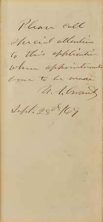 Lot #107 U. S. Grant Endorsement - Image 2