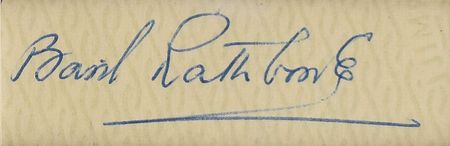 Lot #1027 Sherlock Holmes: Rathbone and Bruce Signatures - Image 2