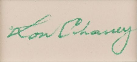 Lot #1053 The Wolf Man: Chaney and Ankers Signatures - Image 3