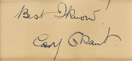 Lot #961 Cary Grant Signature - Image 2