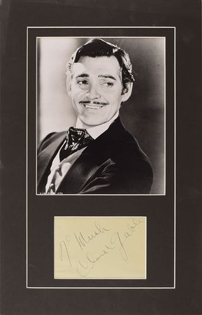 Lot #955 Clark Gable Signature - Image 1