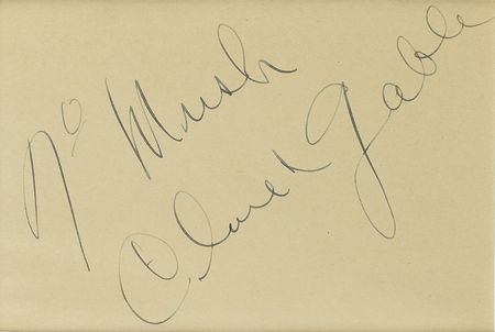 Lot #955 Clark Gable Signature - Image 2