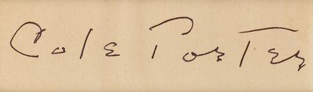 Lot #816 Cole Porter Signature - Image 2