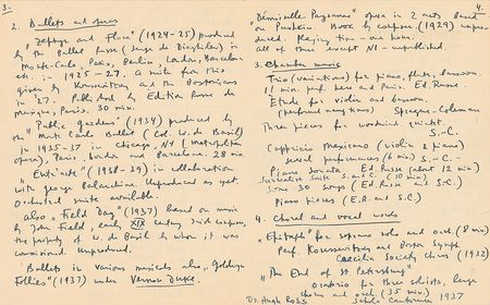 Lot #811 Vernon Duke: Vernon Duke outlines his prolific body of work - Image 2