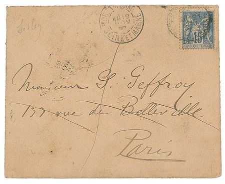Lot #552 Alfred Sisley Handwritten Letter Signed - Image 2