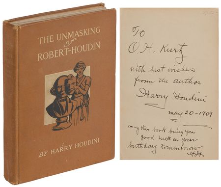 Lot #888 Harry Houdini: A birthday message from the master magician—