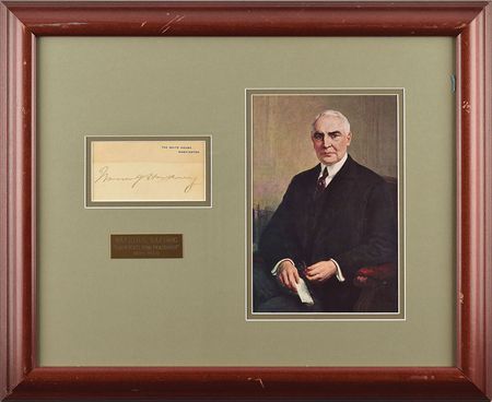 Lot #167 Warren G. Harding and Herbert Hoover Group Lot - Image 1