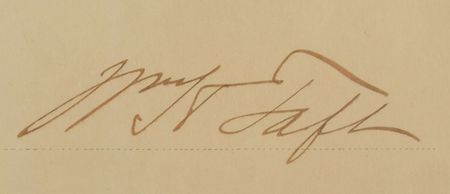 Lot #203 William H. Taft Signed Document - Image 2