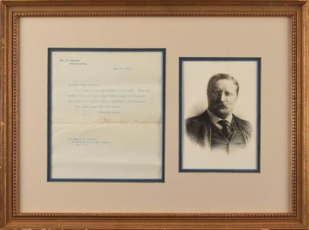 Lot #202 Theodore Roosevelt Typed Letter Signed - Image 1
