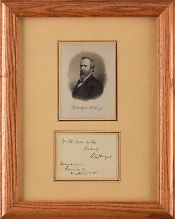 Lot #170 Rutherford B. Hayes Signature - Image 1