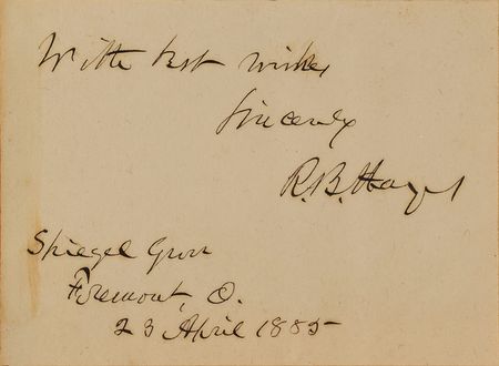 Lot #170 Rutherford B. Hayes Signature - Image 2