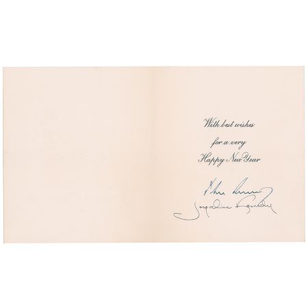 Lot #19 John F. Kennedy Signed Christmas Card: