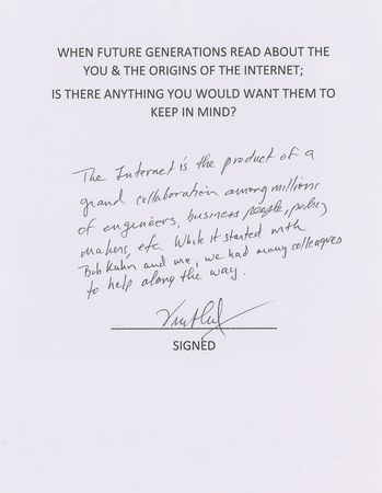Lot #254 Vint Cerf - Image 2