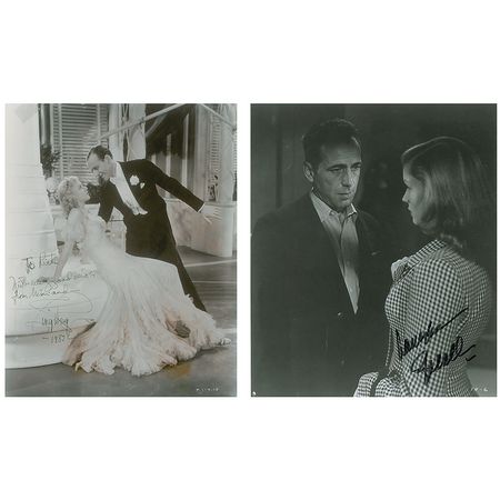 Lot #1021 Ginger Rogers and Lauren Bacall Signed Photographs - Image 1