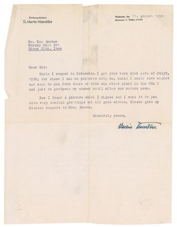 Lot #359 Martin Niemoller Group Lot - Image 2