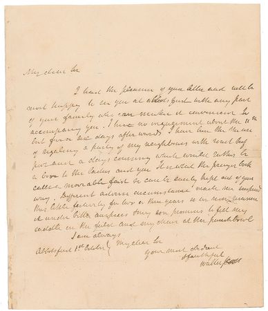 Lot #686 Sir Walter Scott Handwritten Letter Signed - Image 1