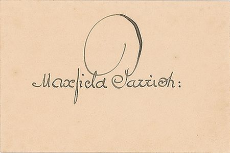 Lot #590 Maxfield Parrish Signature - Image 1