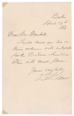 Lot #664 Oliver Wendell Holmes, Sr - Image 3