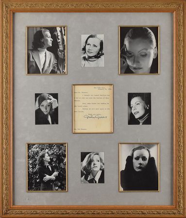 Lot #883 Greta Garbo Typed Letter Signed - Image 1