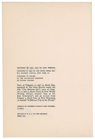 Lot #637 Jack Kerouac Book - Image 3