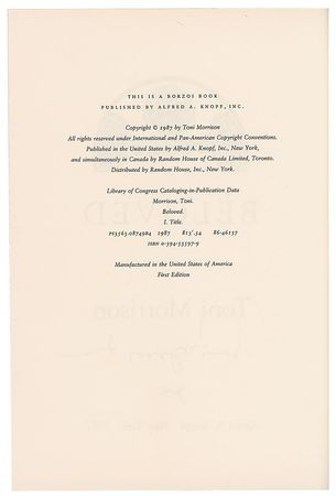 Lot #680 Toni Morrison Book - Image 3