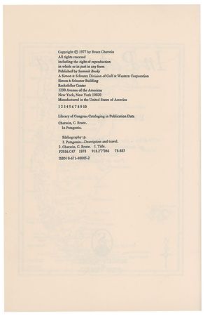 Lot #655 Bruce Chatwin - Image 3