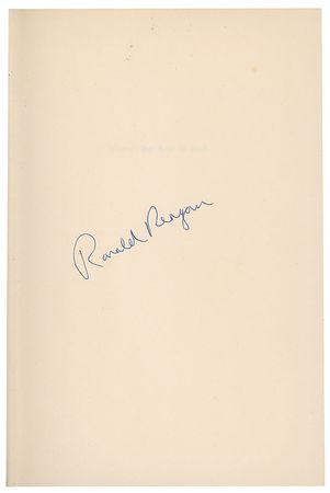 Lot #195 Ronald Reagan Book - Image 2