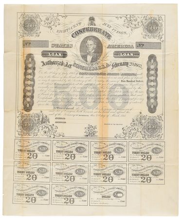Lot #426  Confederate Treasury Bonds - Image 2