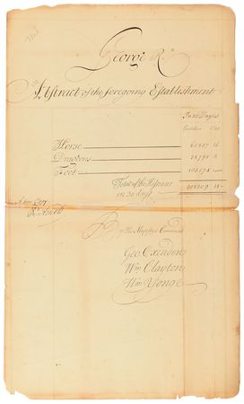 Lot #335 [King George II] Signed Document - Image 3