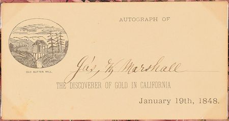 Lot #284 James W. Marshall: The discoverer of California gold, paired with 49er treasure - Image 2