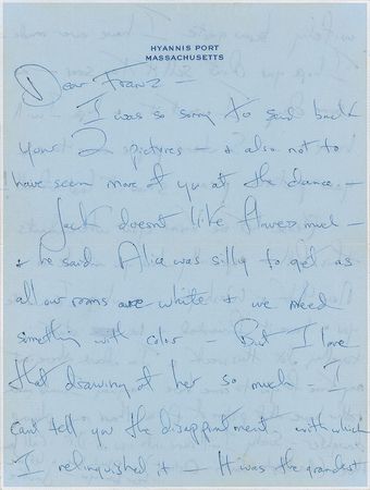 Lot #2 Jacqueline Kennedy Autograph Letter Signed: