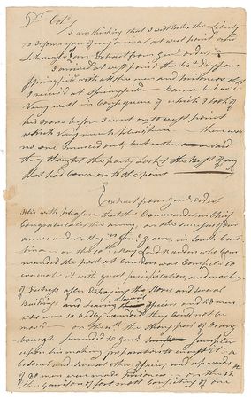 Lot #400 Revolutionary War: David Holbrook Handwritten Letter Signed - Image 1