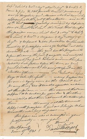 Lot #400 Revolutionary War: David Holbrook Handwritten Letter Signed - Image 2