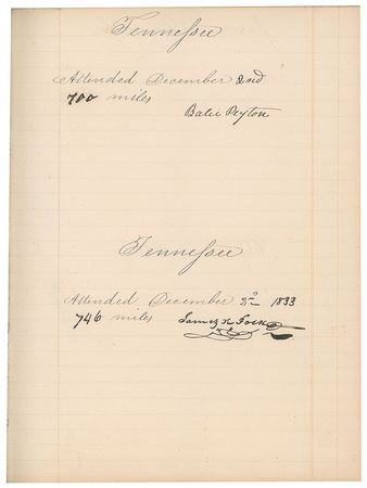 Lot #282 David Crockett: Davy Crockett and four presidents attend the 23rd US Congress - Image 4