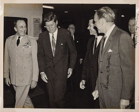 Lot #21 John F. Kennedy Signed Photograph: Kennedy and his closest aides confer on Vietnam - Image 2