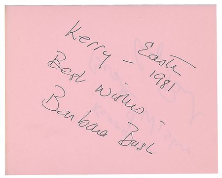 Lot #148 George and Barbara Bush - Image 2