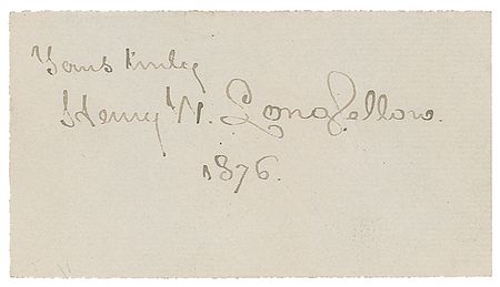 Lot #674 Henry Wadsworth Longfellow - Image 1