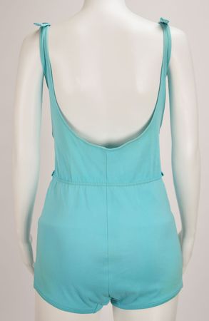 Lot #32 Jacqueline Kennedy's Turquoise Bathing Suit: The first lady's swimsuit, recovered from the 'Honey Fitz' yacht - Image 2