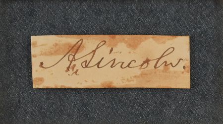 Lot #102 Abraham Lincoln Signature - Image 2