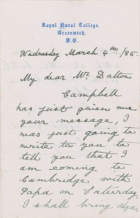 Lot #338 King George V Handwritten Letter Signed - Image 1