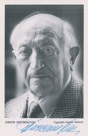 Lot #392 Simon Wiesenthal Signed Photographs - Image 1