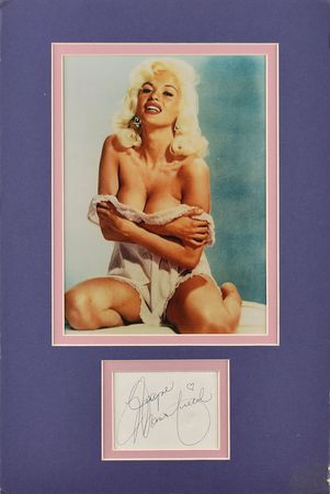Lot #993 Jayne Mansfield Signature - Image 1