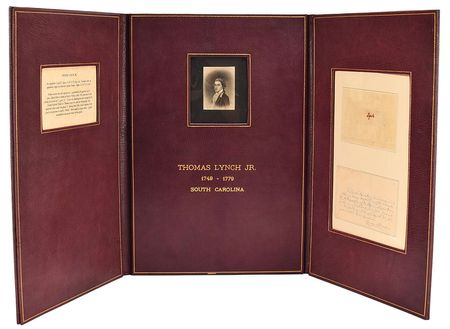 Lot #215 Thomas Lynch, Jr: The linchpin of the complete Declaration set?Thomas Lynch, Jr. - Image 4