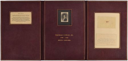 Lot #215 Thomas Lynch, Jr: The linchpin of the complete Declaration set?Thomas Lynch, Jr. - Image 5