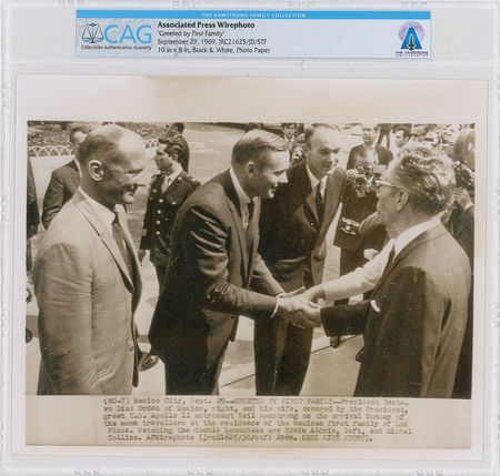 Lot #483 Neil Armstrong: Apollo 11 Photo - Image 1