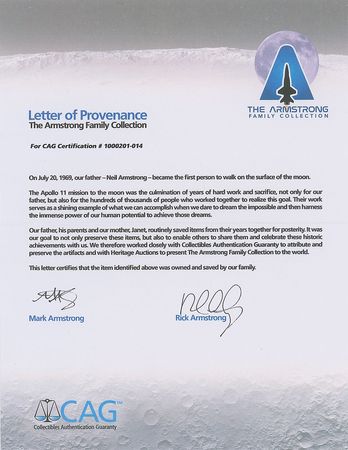 Lot #483 Neil Armstrong: Apollo 11 Photo - Image 2