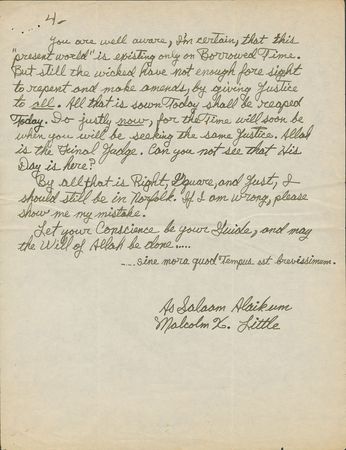 Lot #221 Malcolm X: 