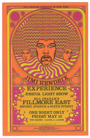 Lot #5115 Jimi Hendrix Experience 1968 Fillmore