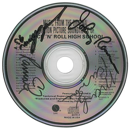 Lot #5339  Ramones Signed CD - Image 1